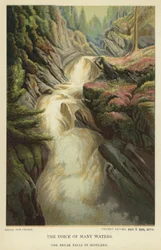 La voce di molte acque, le cascate di Bruar in Scozia